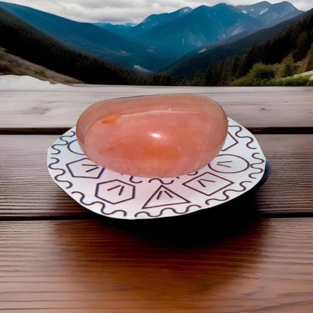 Orange Calcite Crystal from Mexico